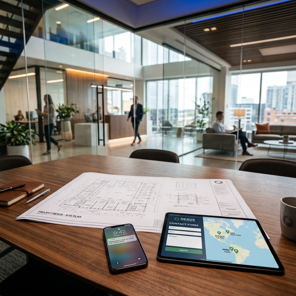 Formulario de contacto y presencia global de Ideas Automation
